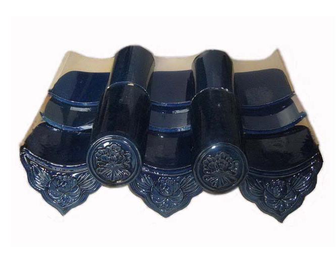 琉璃瓦呈現立體的視覺效果